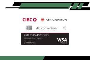 CIBC Air Canada AC conversion Visa Prepaid Card