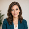 Portrait of Sophie Bennett, fictional consumer finance editor